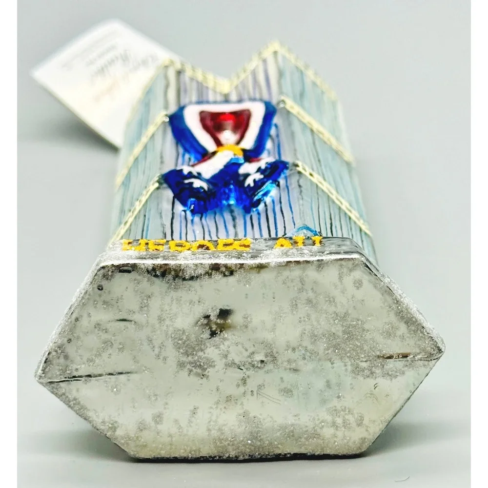 Christopher Radko HEROES ALL 9/11 Twin Towers NYC Glass Ornament Anniversary